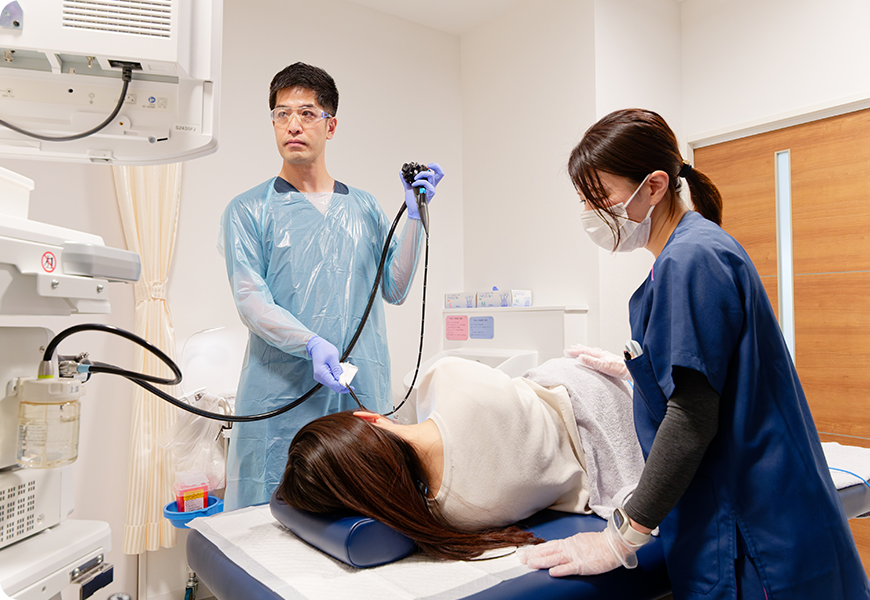 内視鏡検査の様子